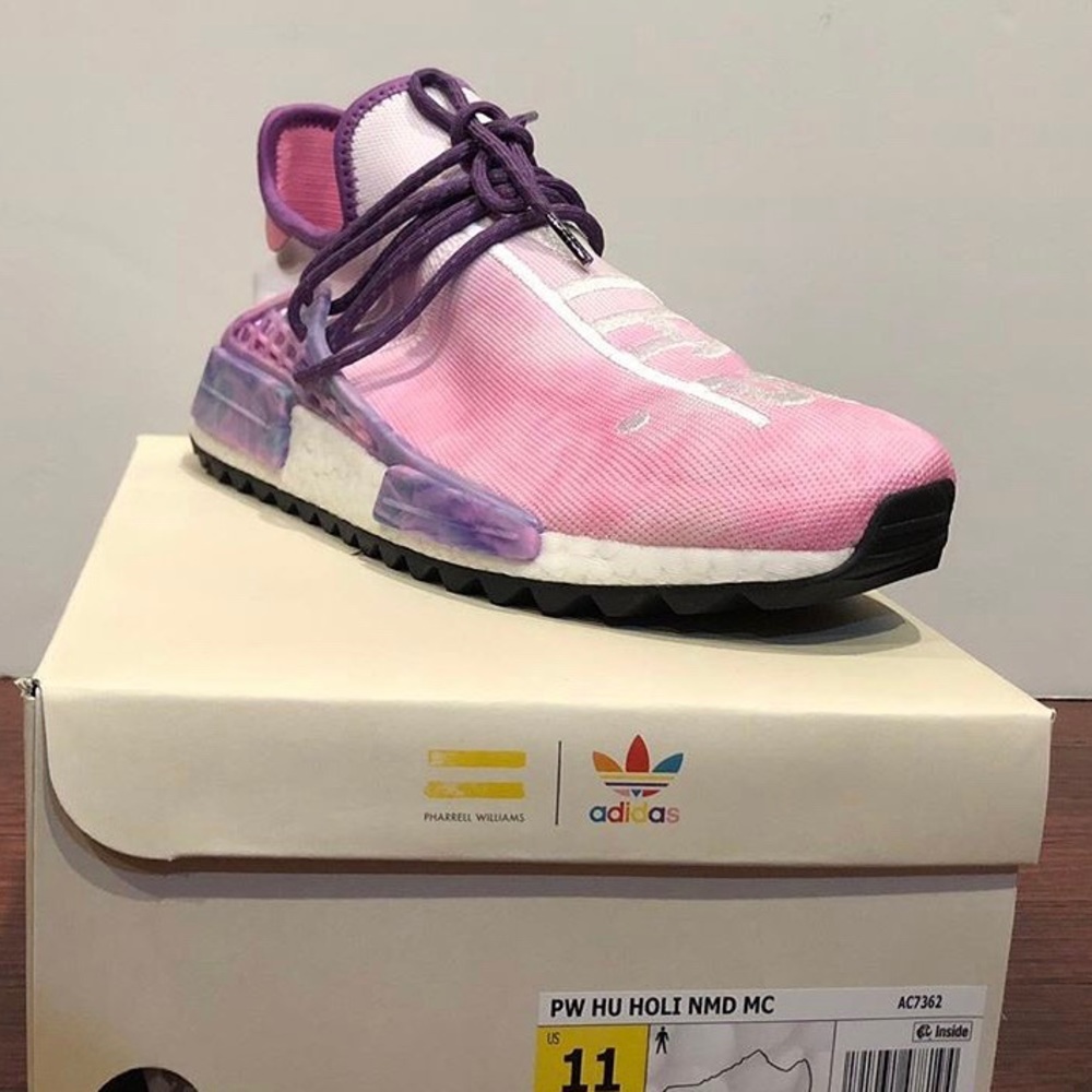 Pharrell Williams x NMD Trail Hu Holi “Pink Glow”